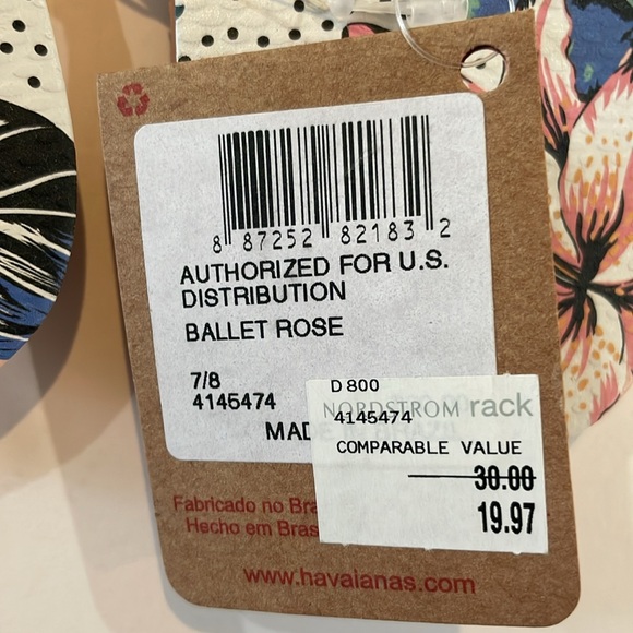 Havaianas Women’s Flip-Flop Ballet Rose Sz-7/8 - Picture 5 of 8